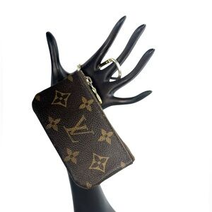 LOUIS VUITTON Key Cles Pouch Monogram Canvas
